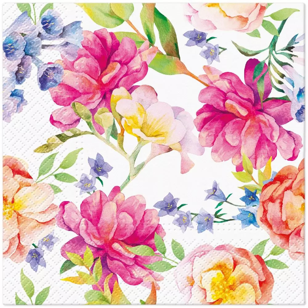 Decoupage Napkin - (DN-8078) - Orchid with Peony