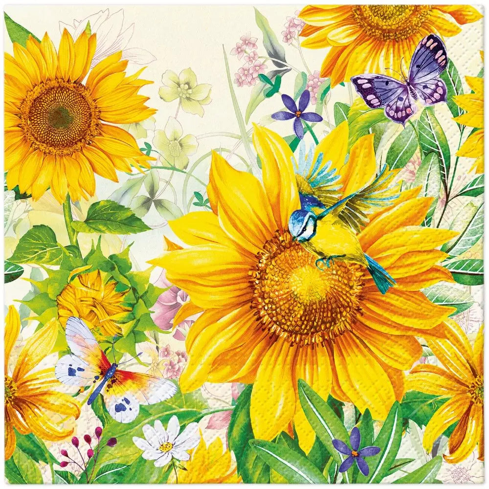 Decoupage Napkin - (DN-8072) - Wild Sunflowers