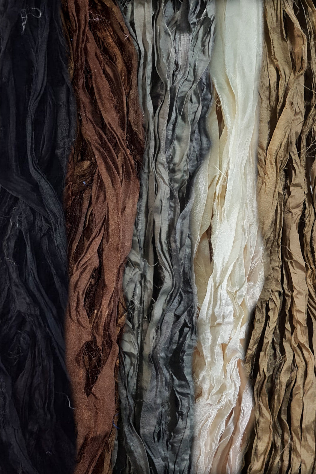 Reclaimed Sari Silk Ribbon - Industrial