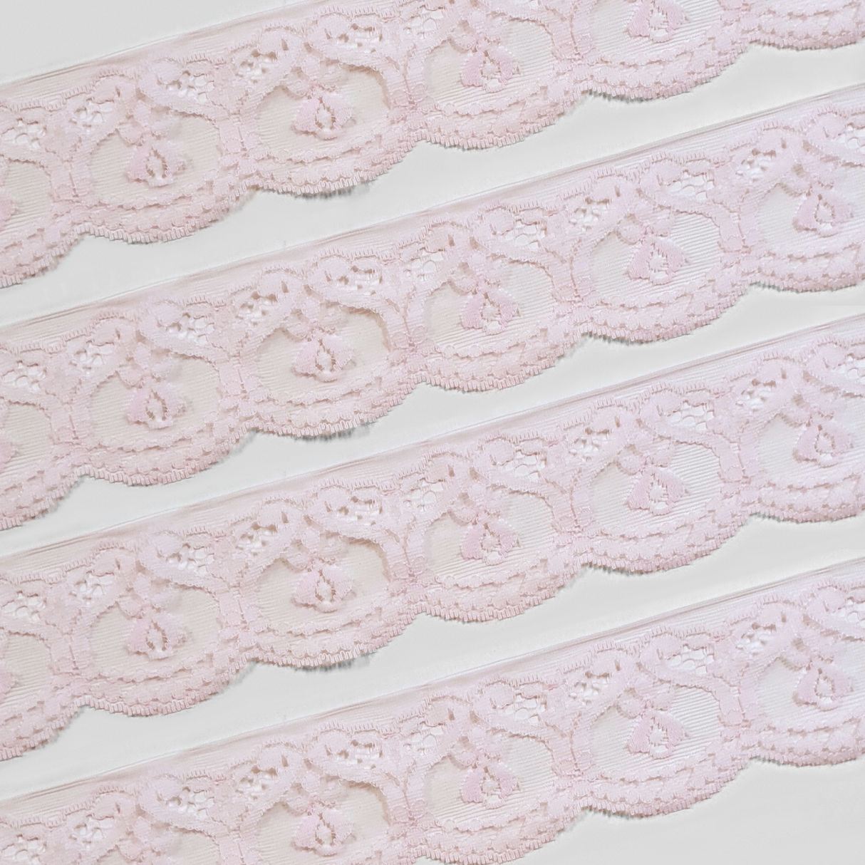 Lace Trim Pack - 7039 - Pink - 5 Meter Pack