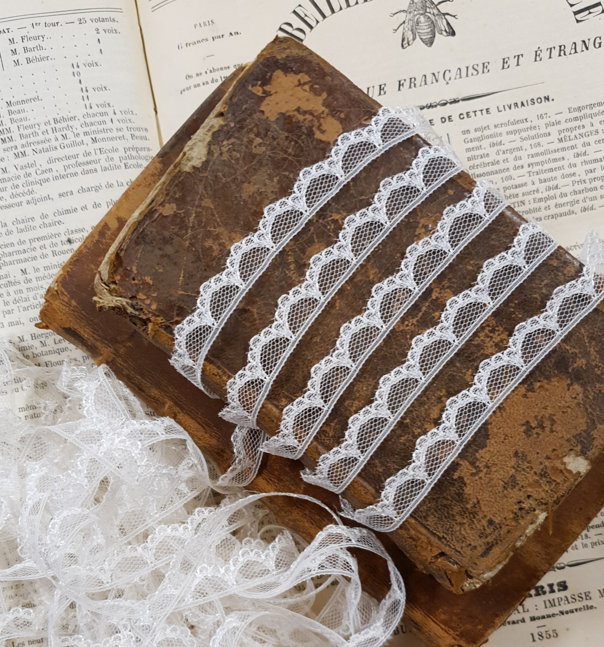 Lace Trim Pack - 7054 - Light Cream - 3 Meter Pack