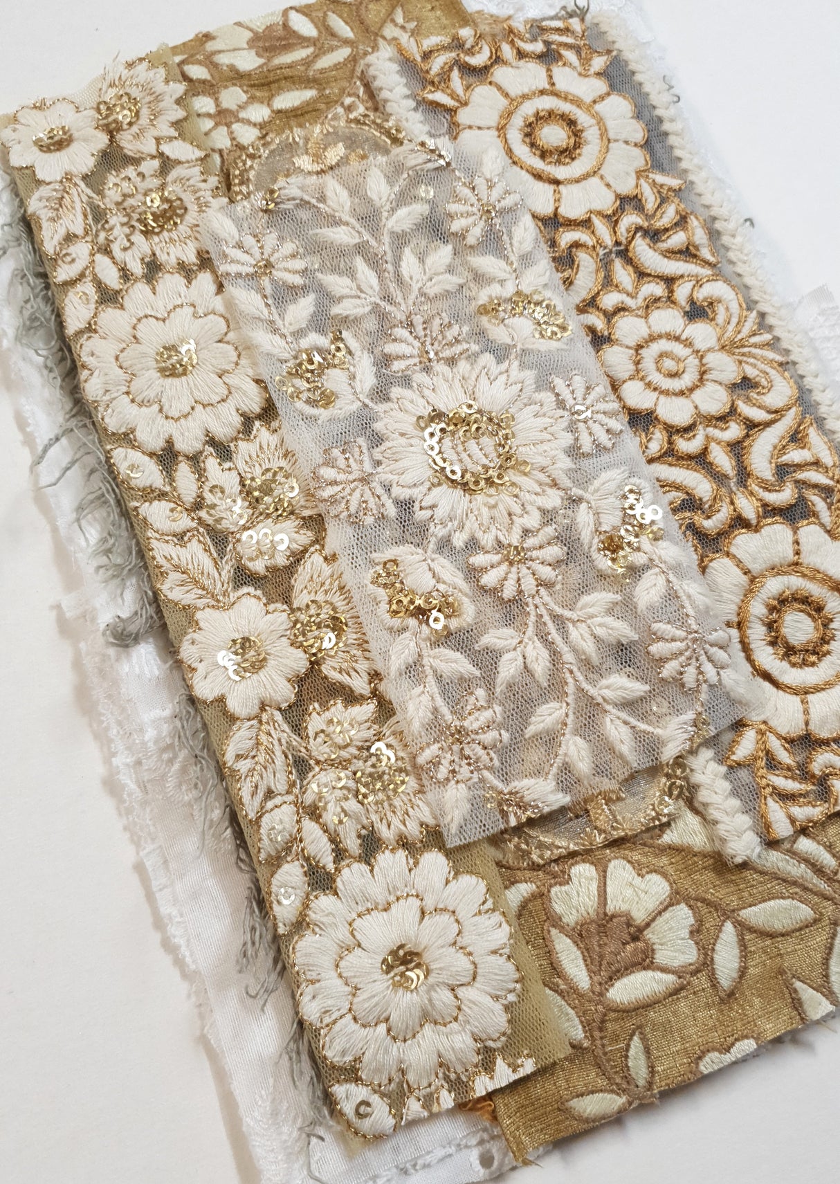 Lace & Trim Snippets Pack - Browns/Neutrals