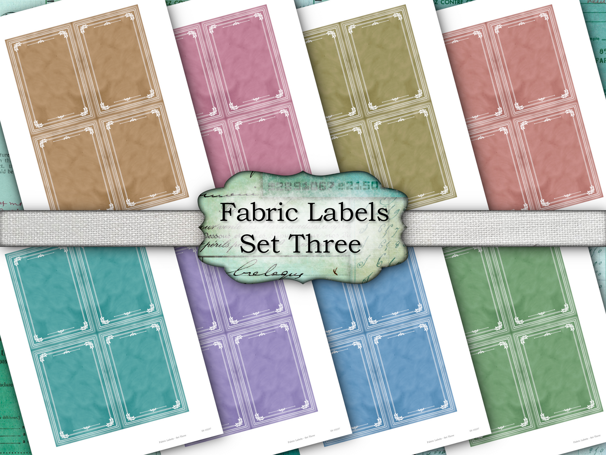 Fabric Labels - Set Three - DI-10237 - Digital Download