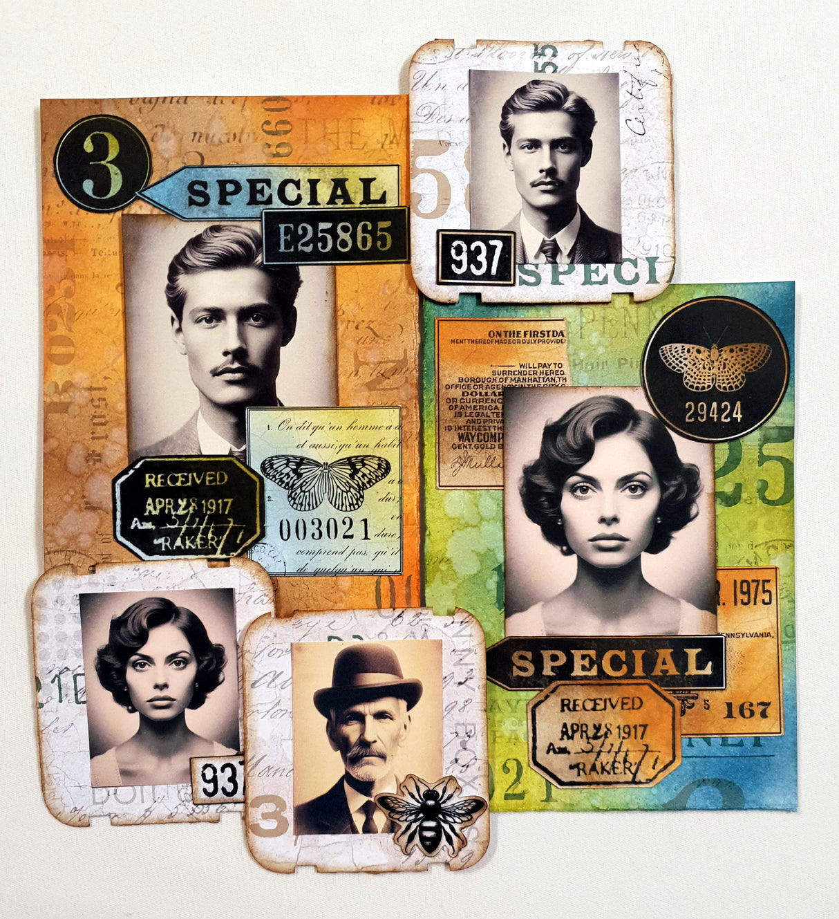 FREEBIE - Vintage Grunge Elements DI-10270 - Digital Download