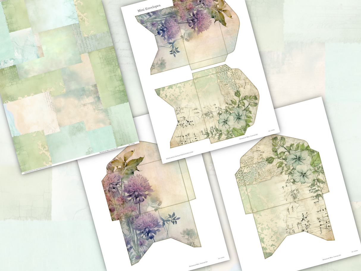Botanical Mini Journal Kit - DI-10306 - Digital Download