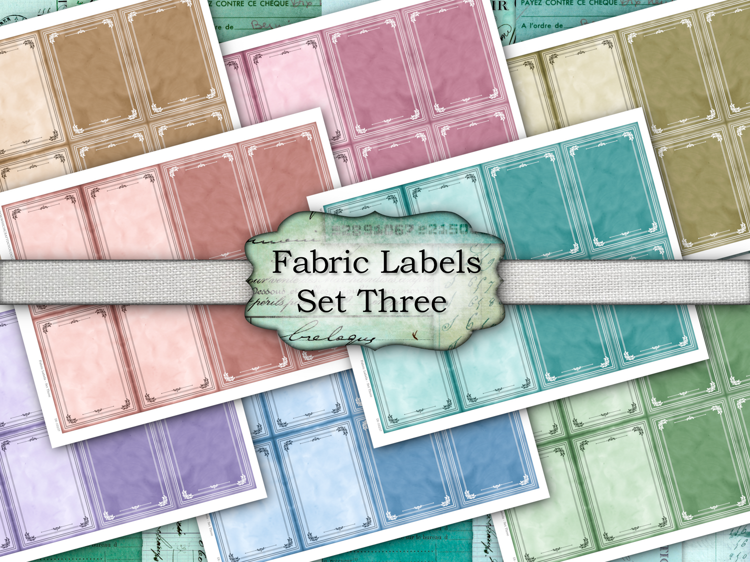 Fabric Labels - Set Three - DI-10237 - Digital Download