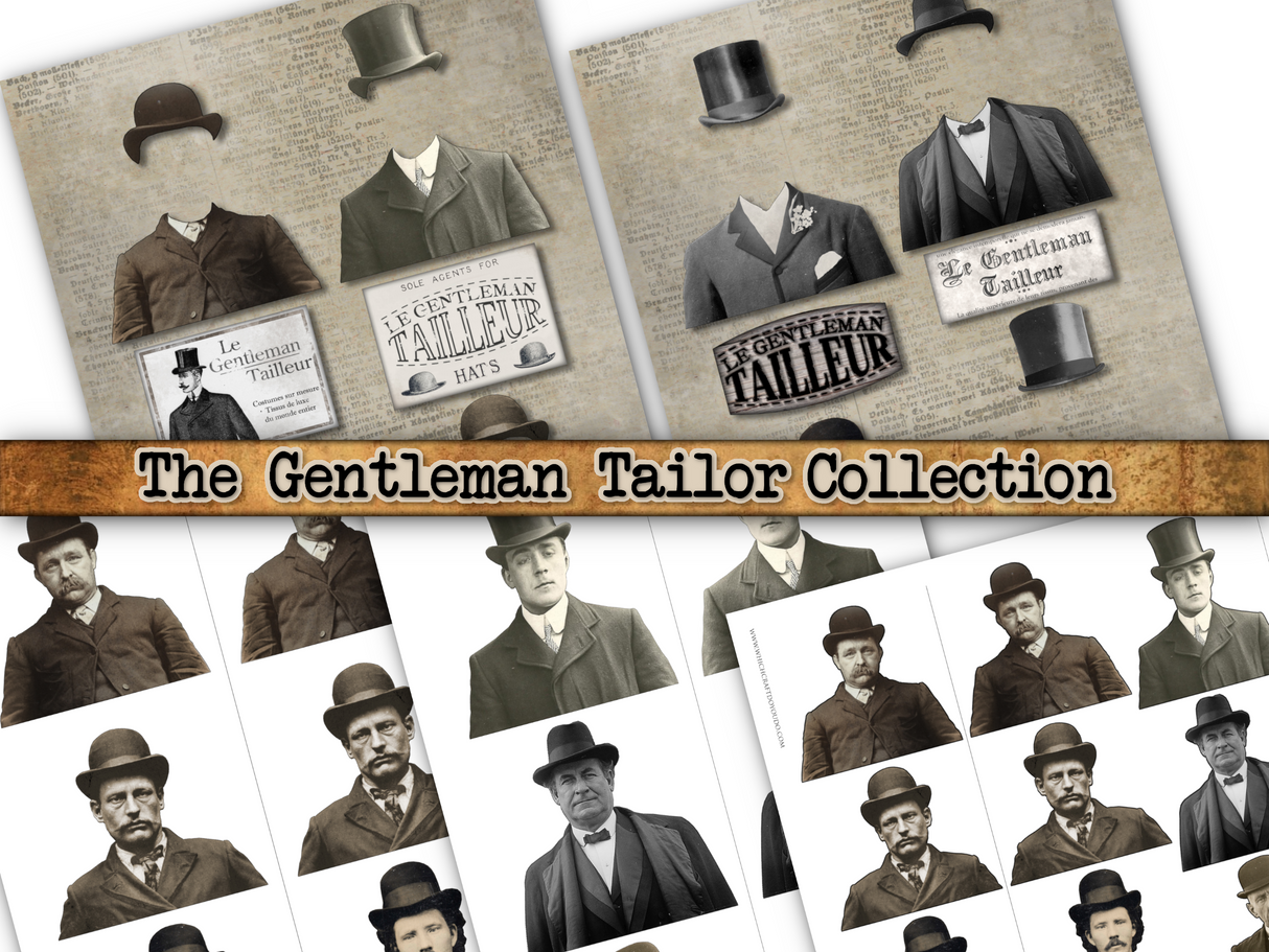 The Gentleman Tailor Collection - DI-10265 - Digital Download