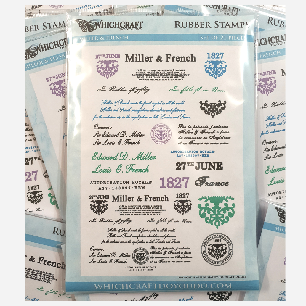Tim Holtz Cling Rubber Stamps - Shabby French