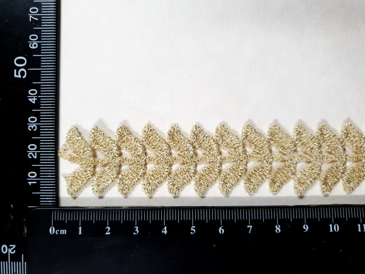 Lace Trim Pack - 1001 - Gold - 1 Meter