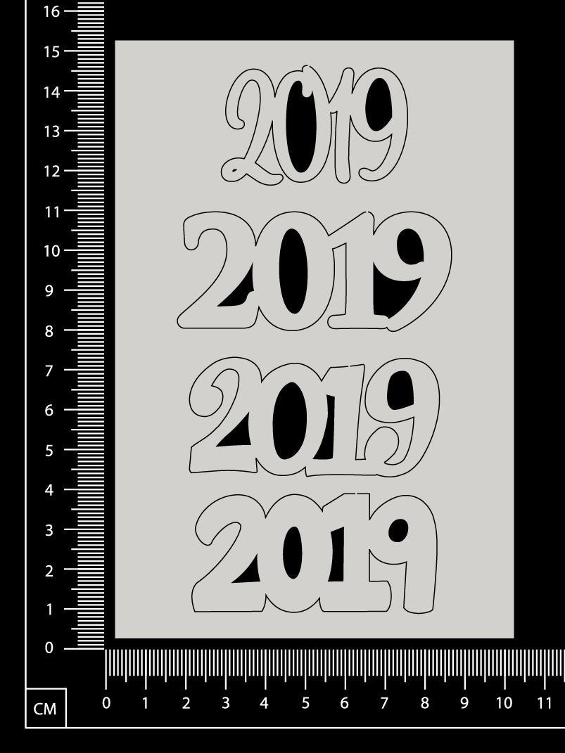 2019 Set - F - White Chipboard
