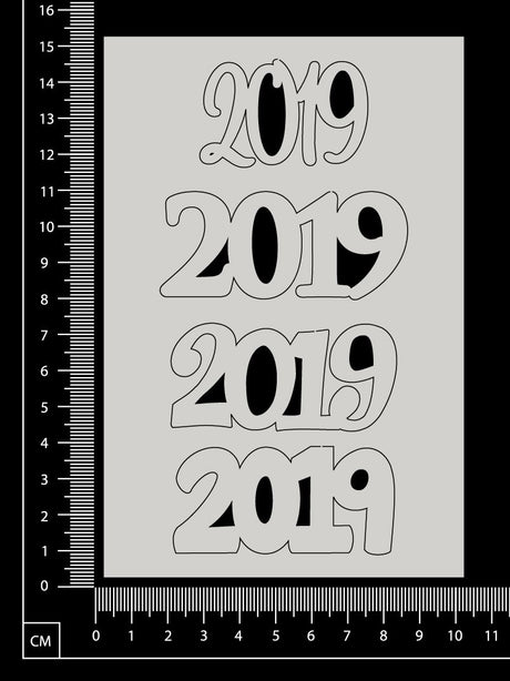 2019 Set - F - White Chipboard