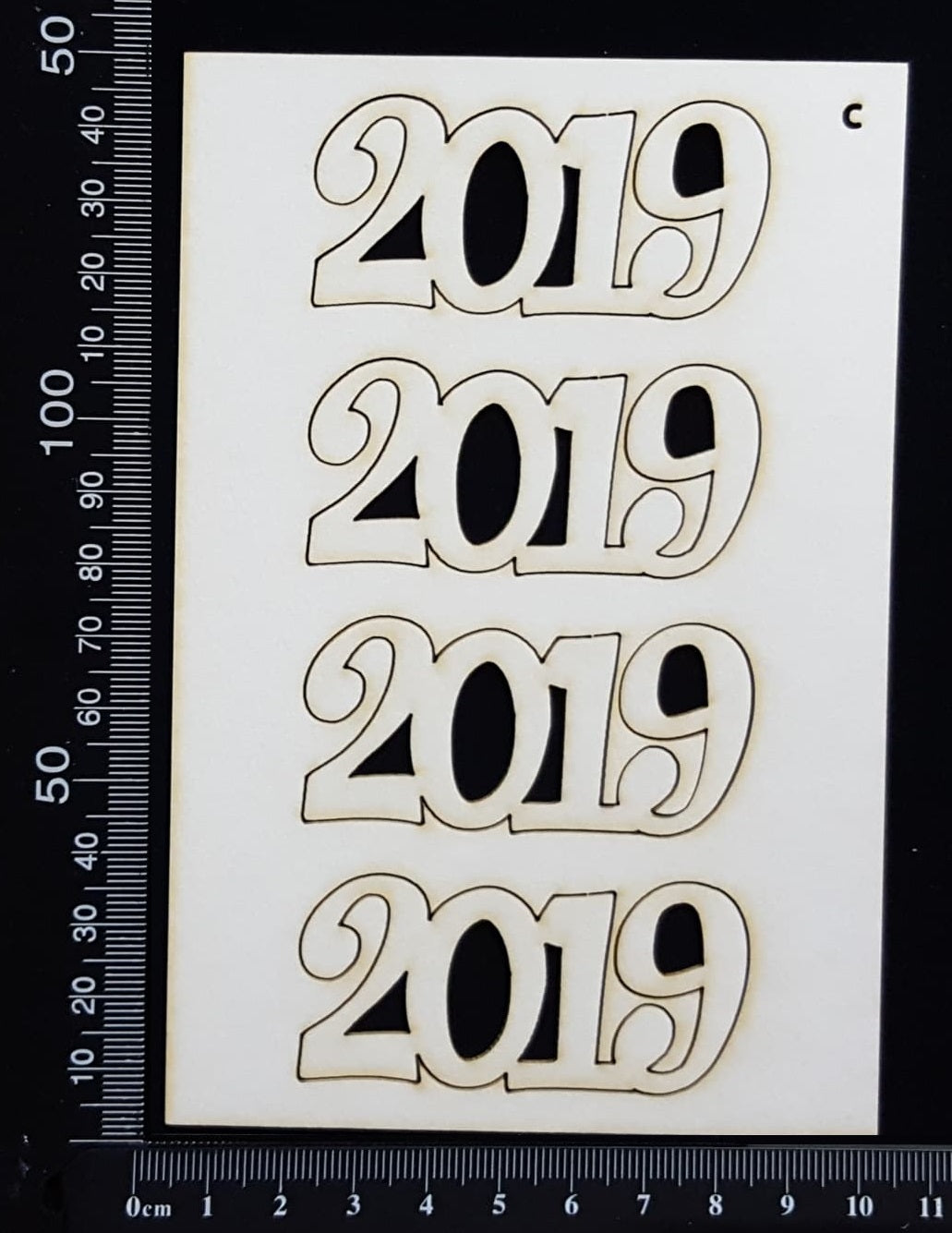 2019 Set - C - White Chipboard