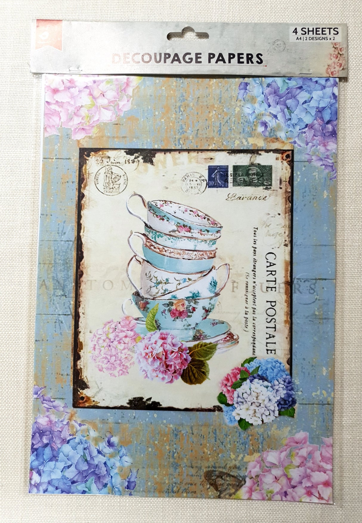 Decoupage Paper - A4 size - 4 sheets - (DP-1009) - Post Perfect