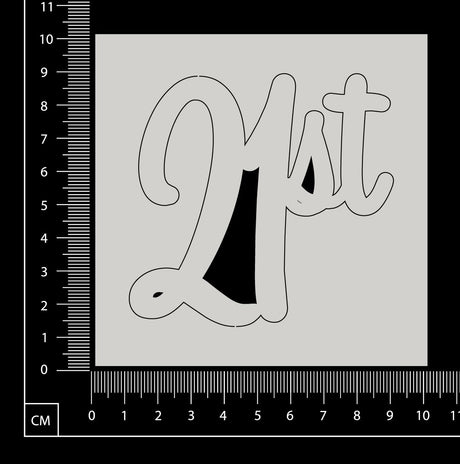 21st - White Chipboard