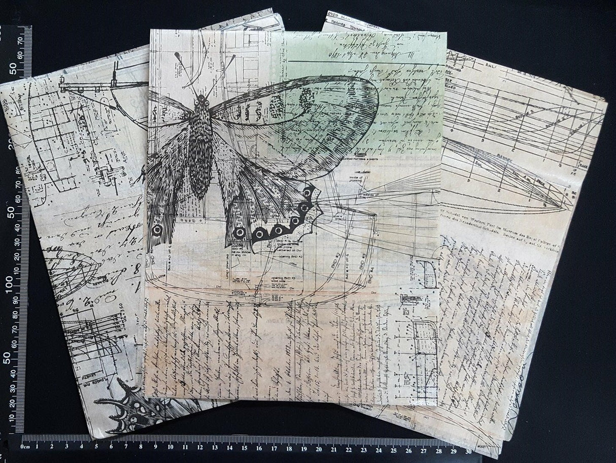 Decoupage Tissue Sheets - C - Set of 3 Pieces