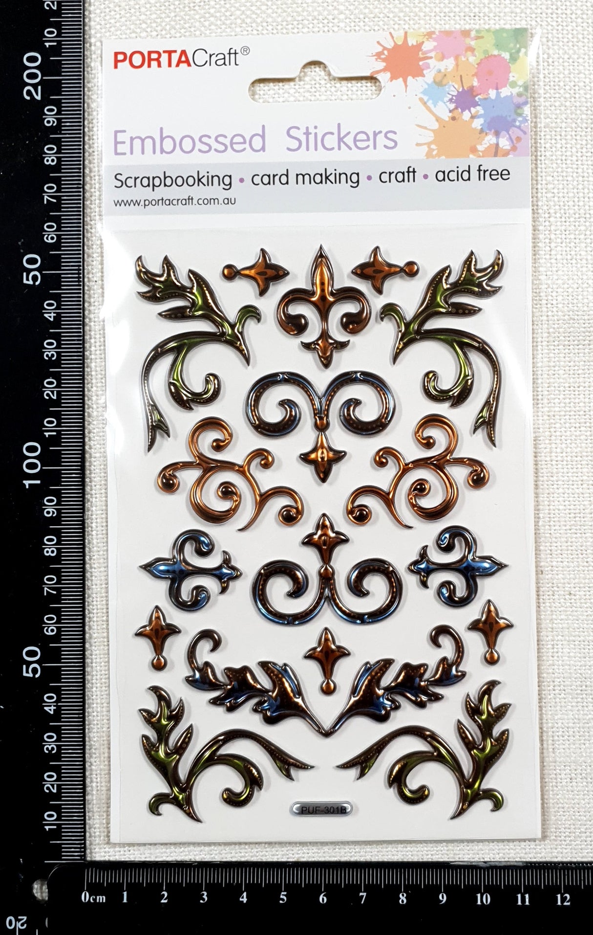 Embossed Stickers - Flourishes - (ES-4407)