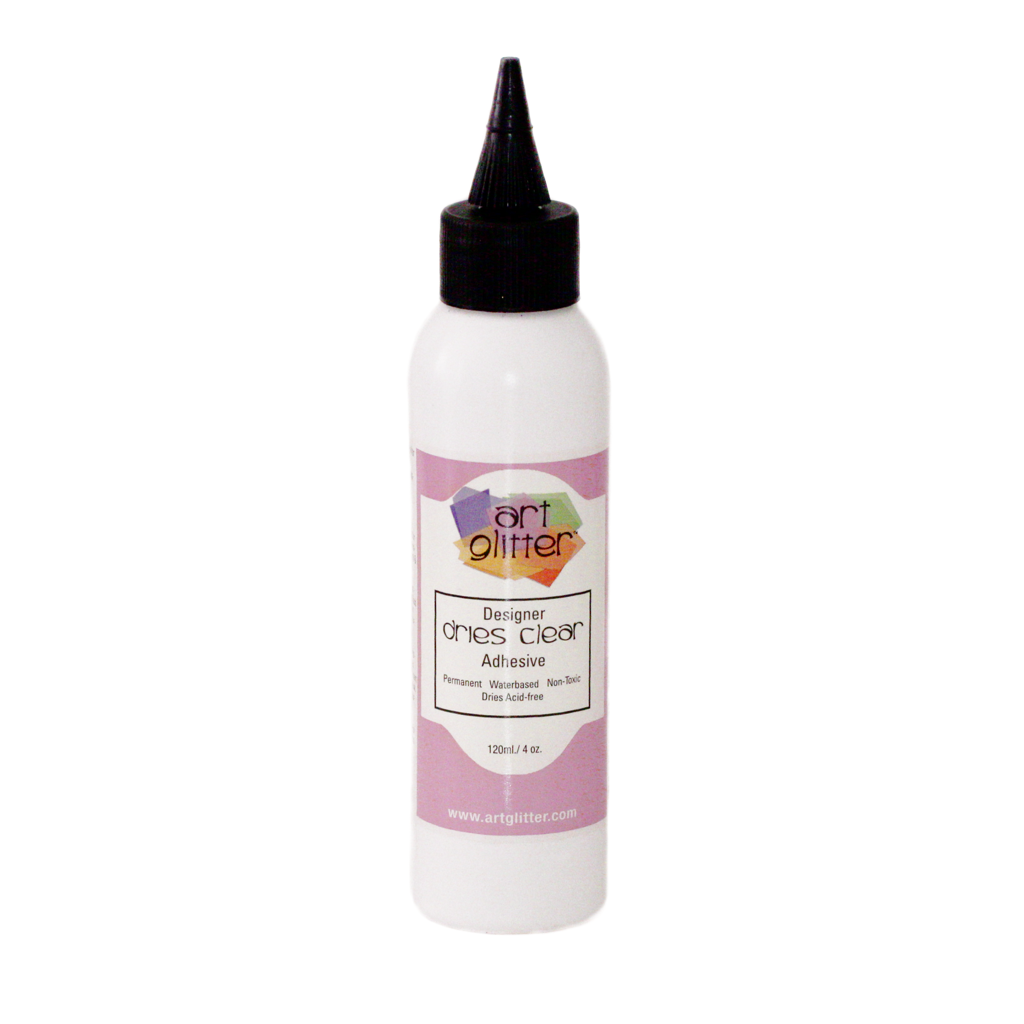 4 OZ (120mls) Art Glitter Glue - Designer Dries Clear Adhesive