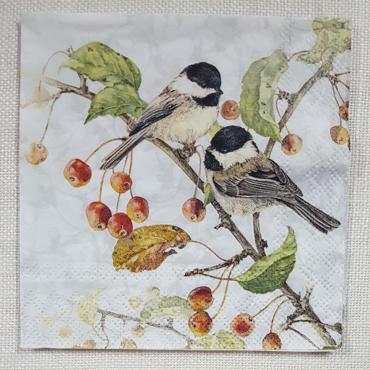 Decoupage Napkin - (DN-8196) - Chickadee - Cocktail