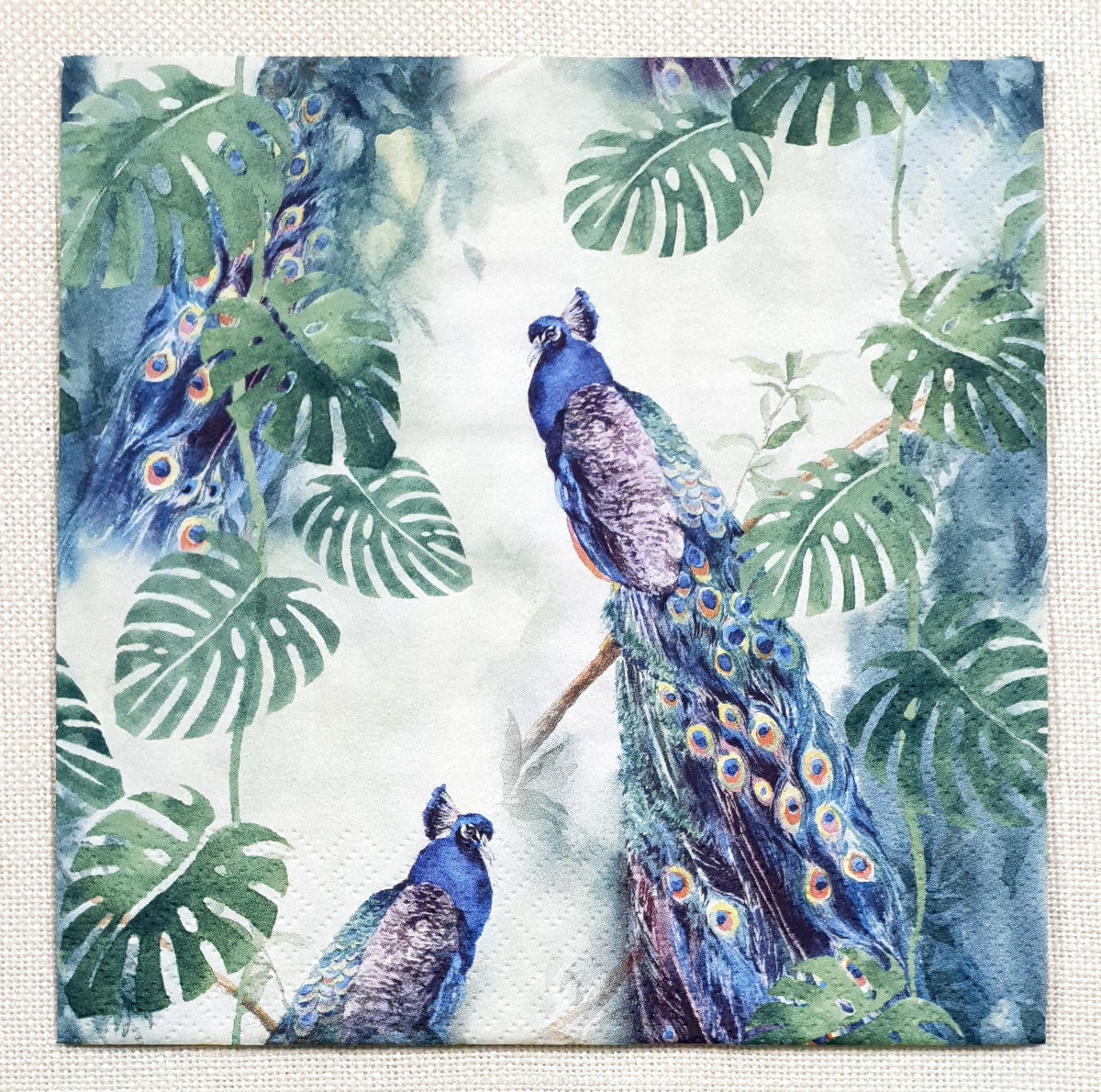 Decoupage Napkin - (DN-8291) - Peacock Paradise