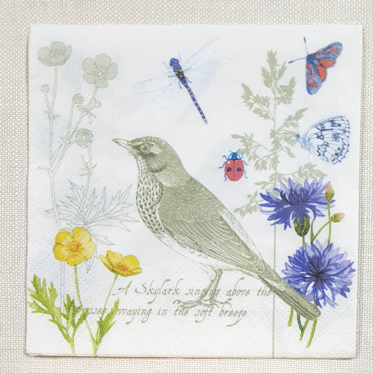 Decoupage Napkin - (DN-8323) - Summer Letter