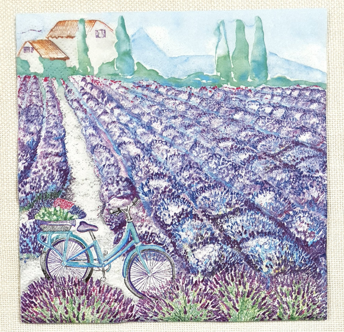 Decoupage Napkin - (DN-8371) - Lavender View