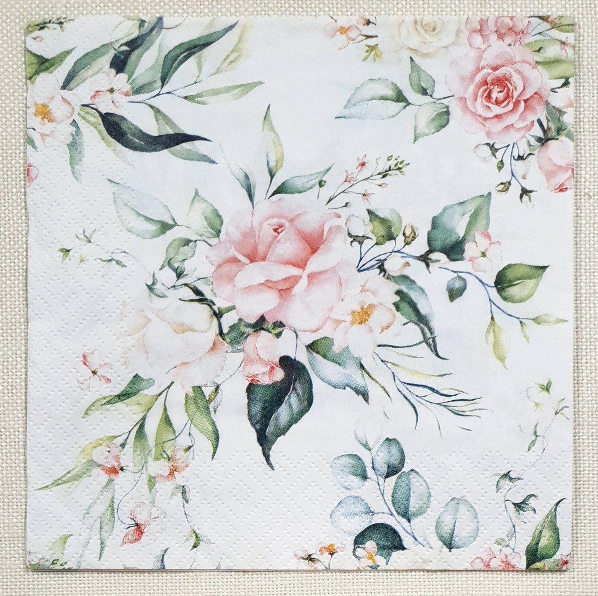 Decoupage Napkin - (DN-8446) - Blush Pink Bouquet