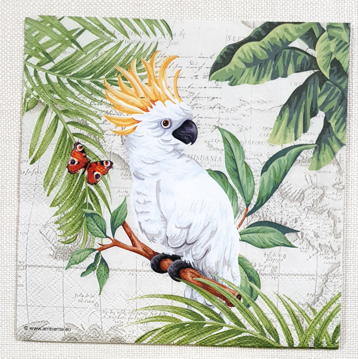 Decoupage Napkin - (DN-8513) - Cockatoo