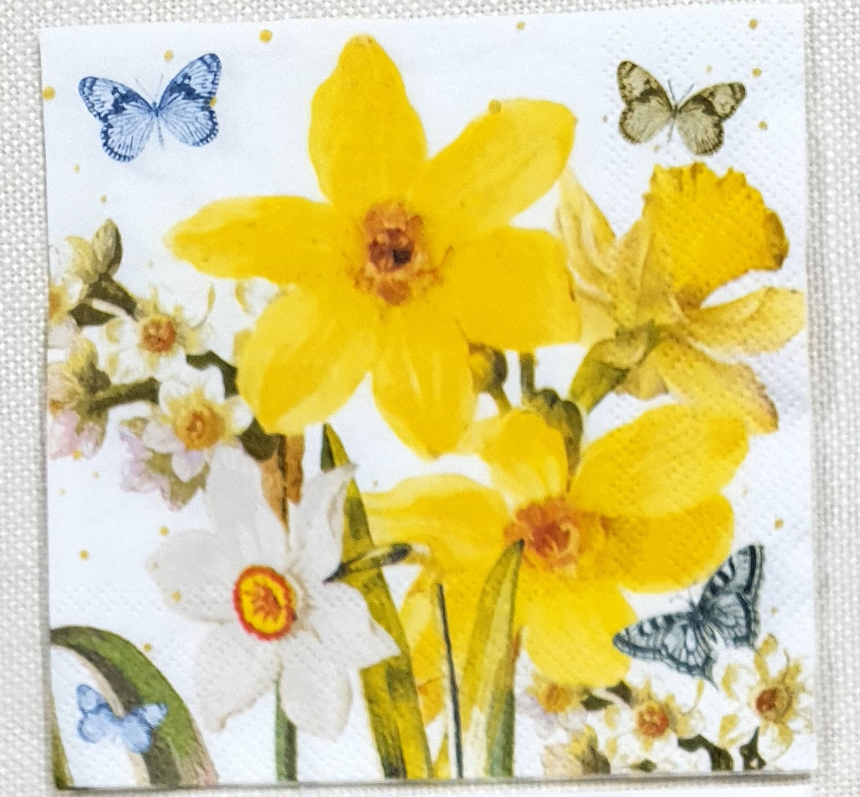Decoupage Napkin - (DN-8600) - Watercolor Narcissus - Cocktail