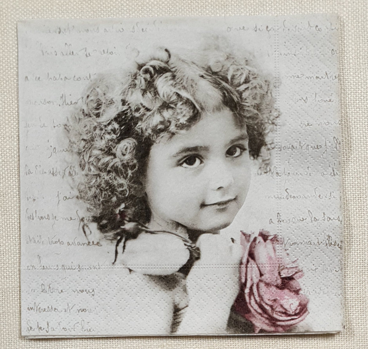 Decoupage Napkin - (DN-8606) - French Girl