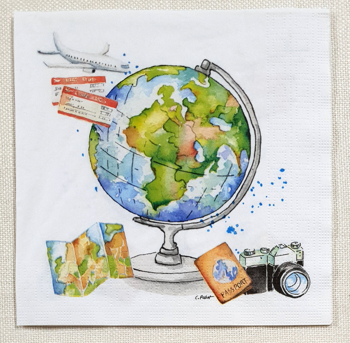 Decoupage Napkin - (DN-8609) - One World