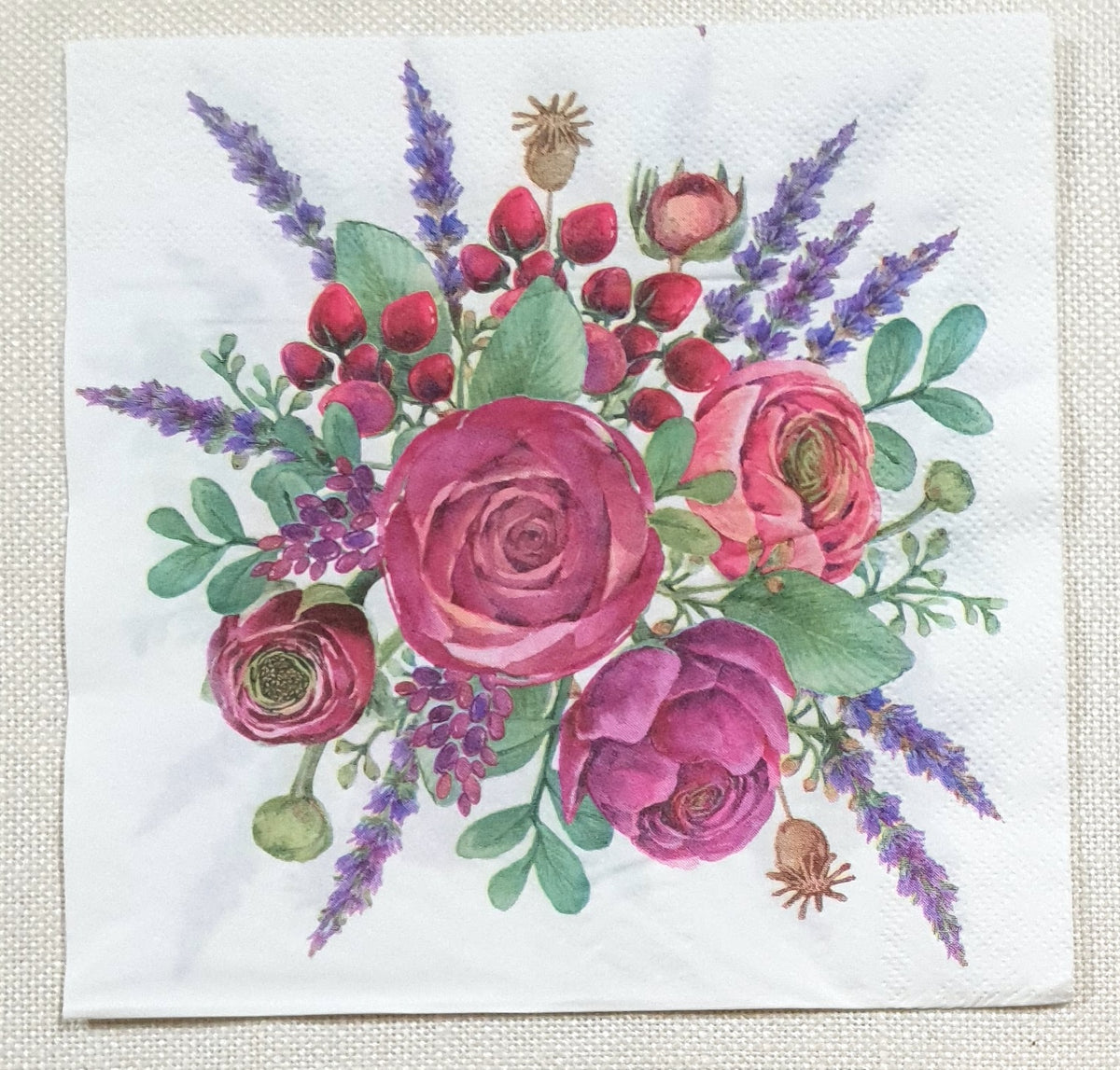 Decoupage Napkin - (DN-8683) - Flower Burst
