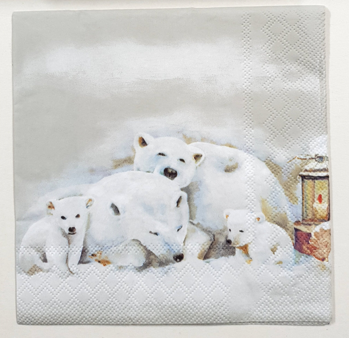 Decoupage Napkin - (DN-8782) - Icebears