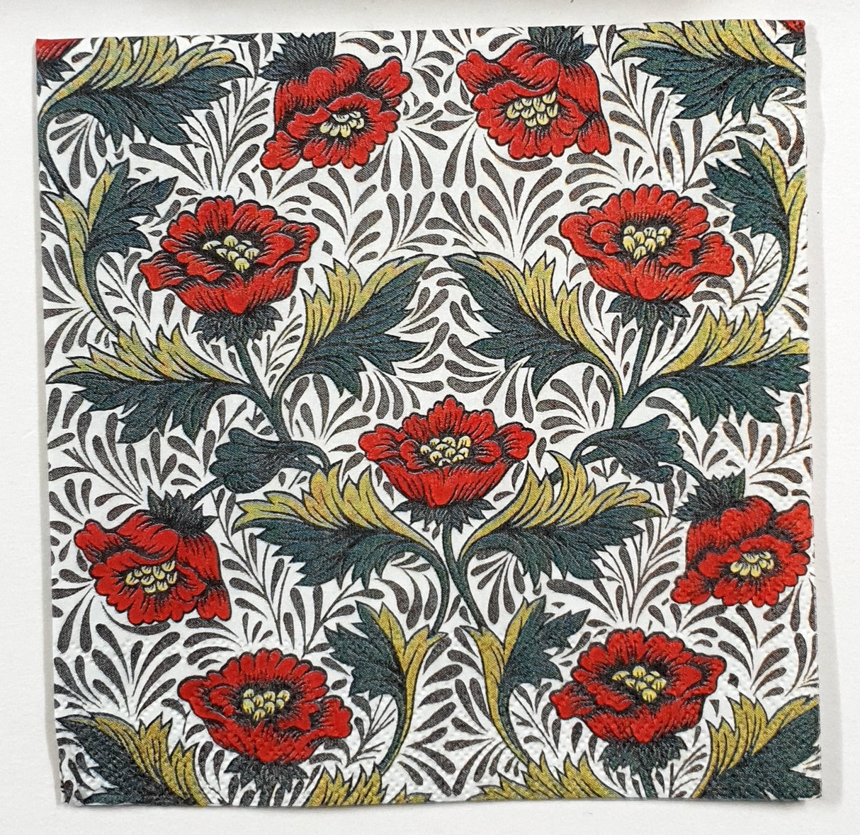 Decoupage Napkin - (DN-8804) - Peony - Cream - Cocktail