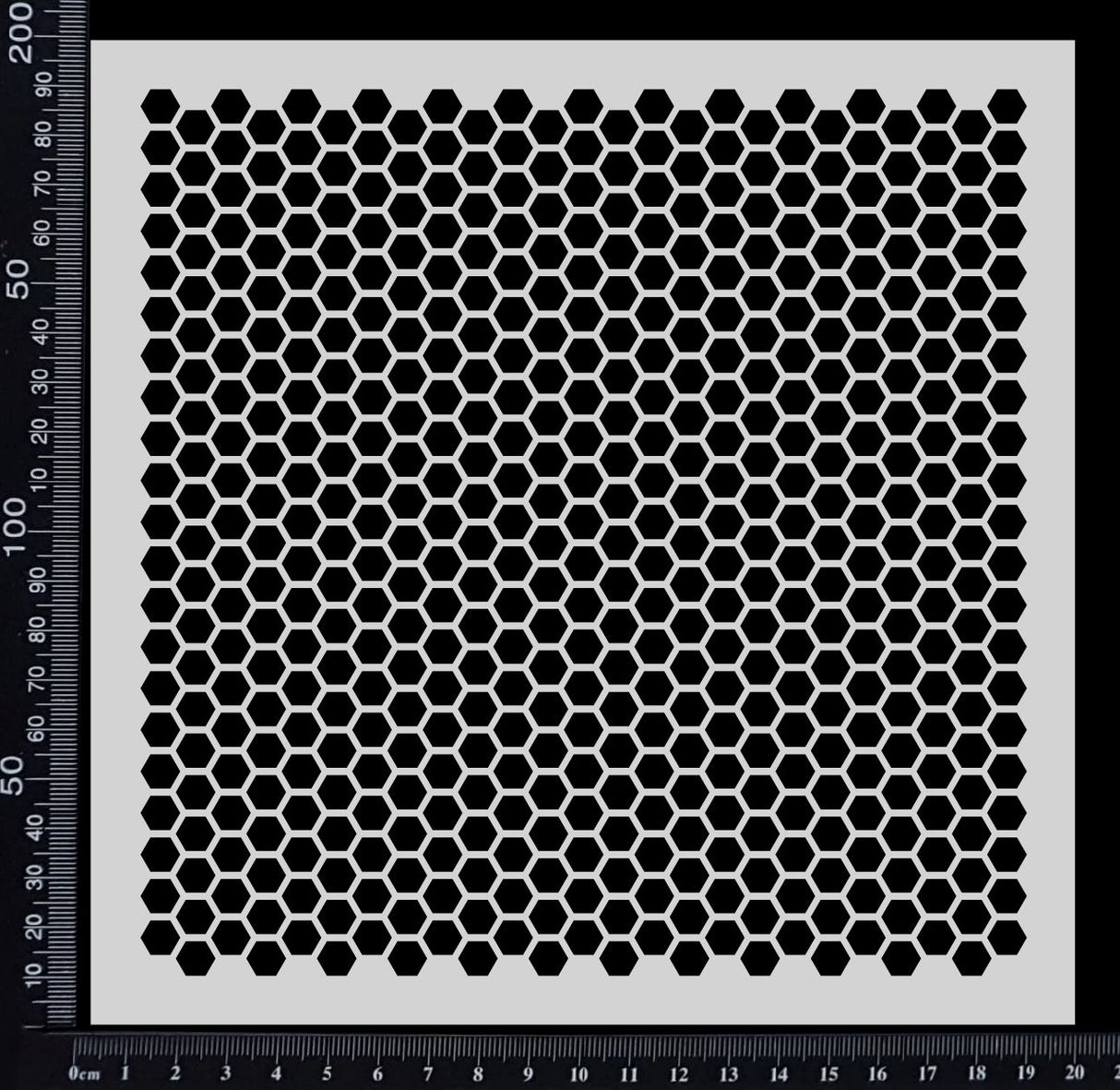 8mm Hexigon - Stencil - 200mm x 200mm