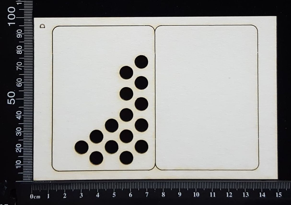 ATC - D - Circles - Layering Set - White Chipboard
