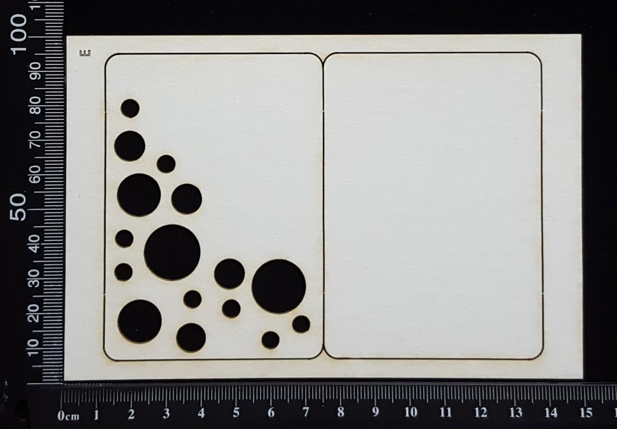 ATC - E - Bubbles - Layering Set - White Chipboard