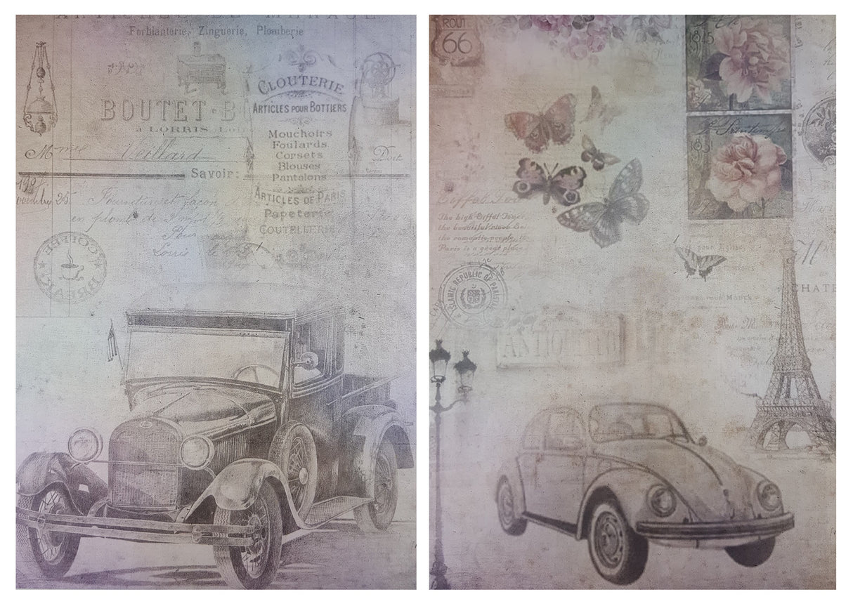 Decoupage Paper - A4 size - 4 sheets - (DP-1001) - Antique Essence