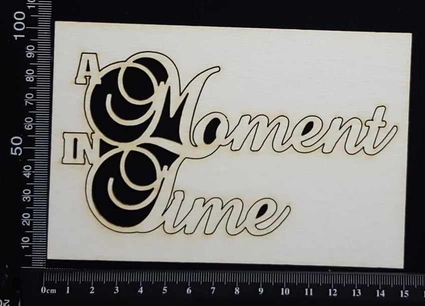 A Moment in Time - Large - White Chipboard