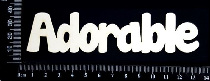 Adorable - White Chipboard