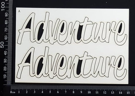 Adventure - A - Set of 2 - Large - White Chipboard