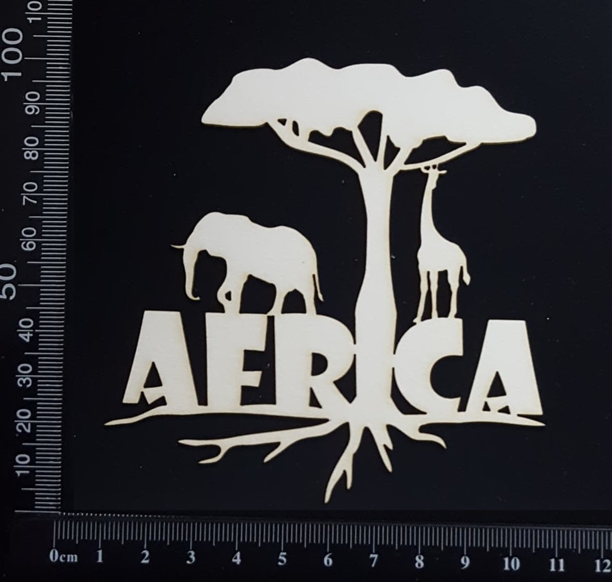 Africa - White Chipboard