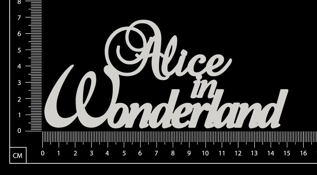 Alice in Wonderland - White Chipboard