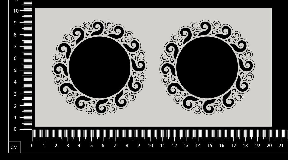 Amber Frame - Small - Set of 2 - White Chipboard