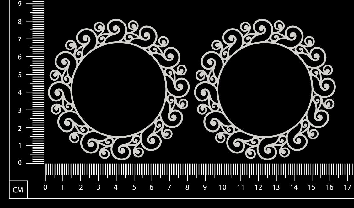 Amber Frame - Small - Set of 2 - White Chipboard