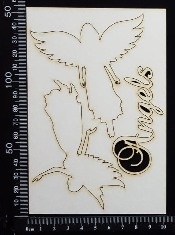 Angels Set - White Chipboard