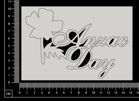 Anzac Day - C - White Chipboard