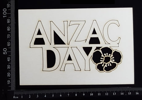 Anzac Day - B - White Chipboard