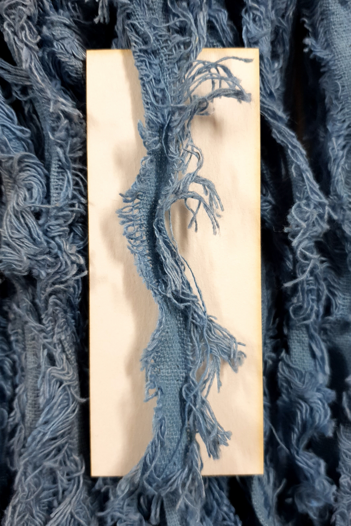 Cotton Frizz Ribbon - Denim - Hank