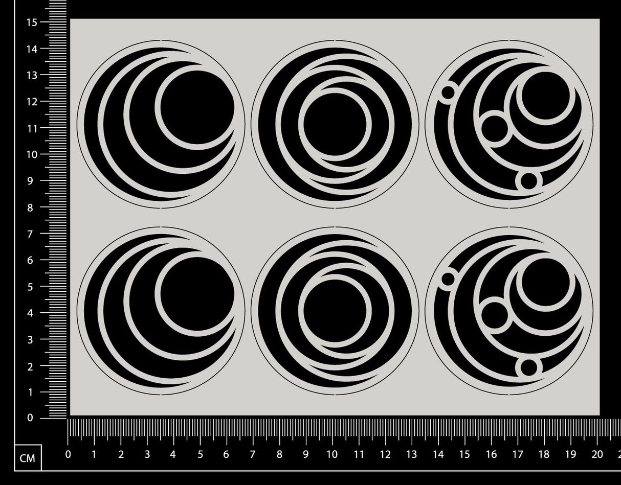 Artist Trading Coin Set - HA - White Chipboard