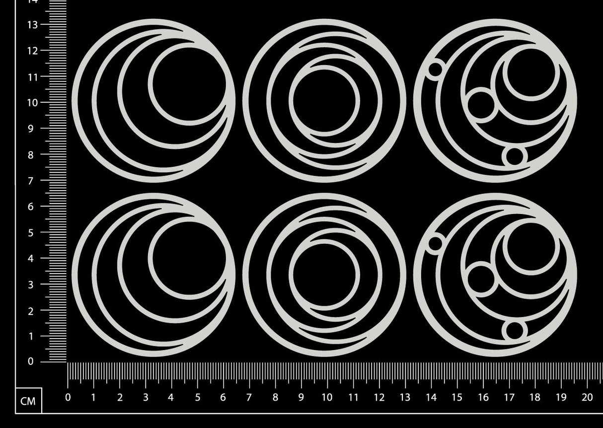 Artist Trading Coin Set - HA - White Chipboard